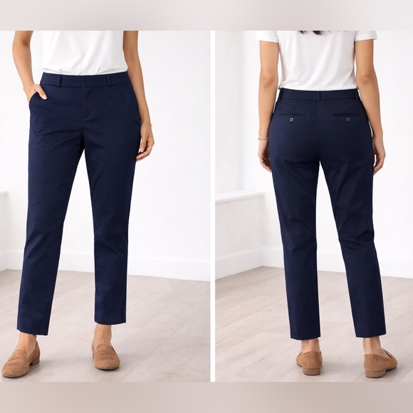 Banana Republic Pants - Banana Republic Avalon Pants WMN SZ 2 Navy Blue Slim Stretch Dress Work Career